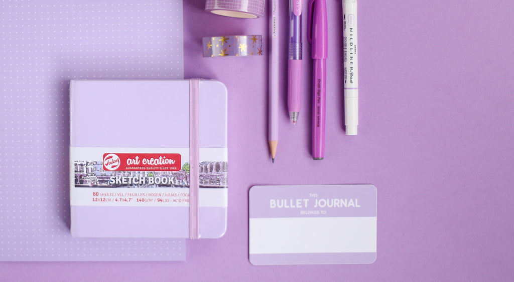 Purple Bullet Journal Supplies - Organized 31